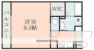 ラ・シック菊池【1階】の間取り