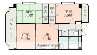グランディール21【3階】の間取り