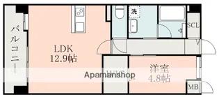 ヴァレリア大津【2階】の間取り