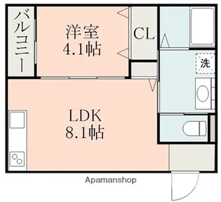 GRAND CRU CLASSE大津【1階】の間取り