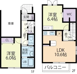DOUX MAISON (ドゥーメゾン) 杉水 B【101号室】の間取り