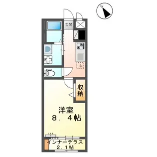 サンフォレスト杉水【107号室】の間取り