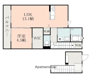 エトワールルージュ A【2階】の間取り