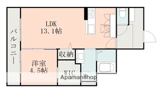エトワールルージュ B【1階】の間取り