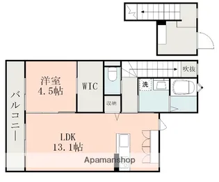 エトワールルージュ B【2階】の間取り