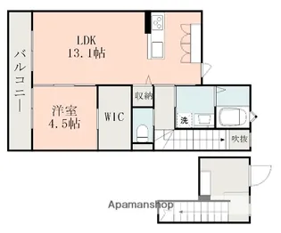 エトワールルージュ B【2階】の間取り