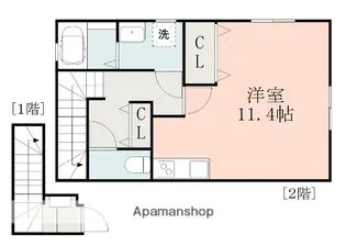 DICE 引水【2階】の間取り