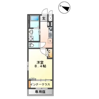 SーBLOOD OZU BASE【112号室】の間取り