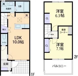 BLOOM ASO (ブルーム アソ) A【105号室】の間取り