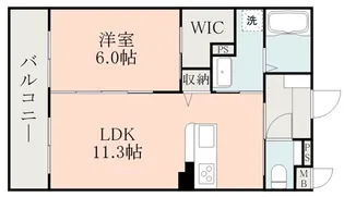 グラン菊池【1階】の間取り