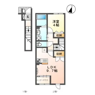 フロンティアエステートⅡ【203号室】の間取り