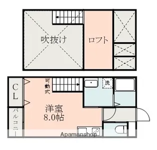 LANDY大津【2階】の間取り