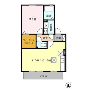 アクティブ C棟【1階】の間取り