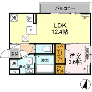 MSA託麻【1階】の間取り