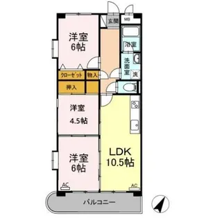 フロンティア・ウィン【3階】の間取り