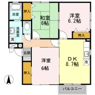 ステーブル長嶺 A棟【2階】の間取り