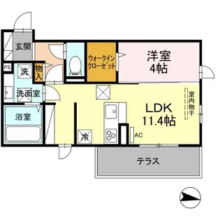 GRANDE KAWAZU【1階】の間取り