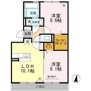 アビテ ボナール【2階】の間取り