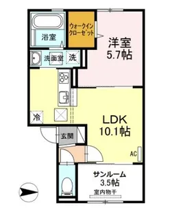 セキュレア須屋 B棟【1階】の間取り