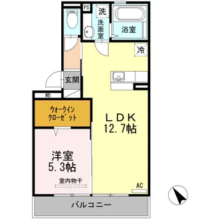 エクセル大窪【2階】の間取り