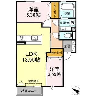 COZYマンション【2階】の間取り