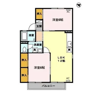 エスボワール B棟【2階】の間取り