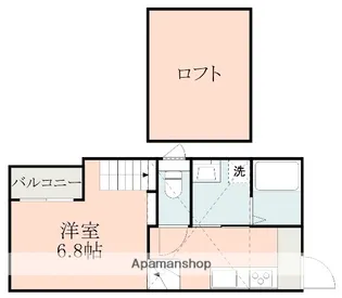 グランクリュ龍田【1階】の間取り