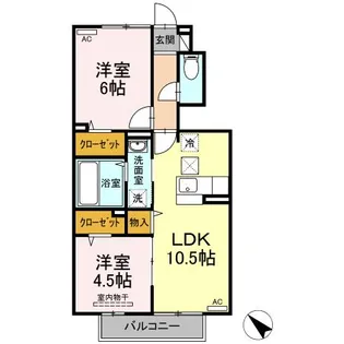DーROOM南阿蘇【103号室】の間取り