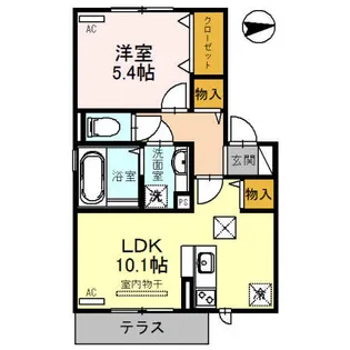 ハイツ・リヴェール【1階】の間取り