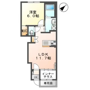 フォレストガーデン【1階】の間取り