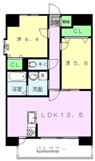 シャルム菊陽【9階】の間取り