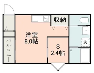 ラヴィ八景水谷【2階】の間取り