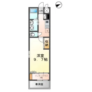 ルラシオン大津【108号室】の間取り