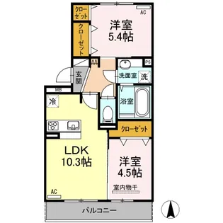 サンフラワー須屋【3階】の間取り