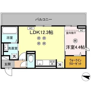 TORISIA飛田【2階】の間取り