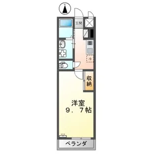サンウイング【211号室】の間取り