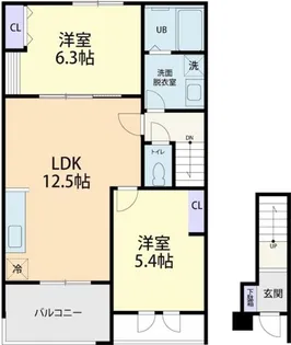 AMABILE(アマービレ)【2階】の間取り