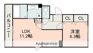 シャトー・デュ・アーサーⅡ【1階】の間取り