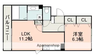 シャトー・デュ・アーサーⅡ【2階】の間取り