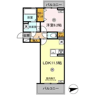 ピースフル【3階】の間取り
