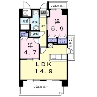M.ETERNAL PLACE【7階】の間取り