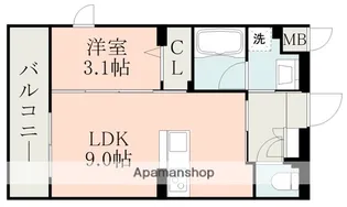 ラ・シック菊陽Ⅲ【1階】の間取り