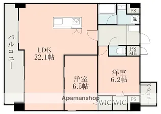 ELGRAND菊陽Ⅱ【10階】の間取り