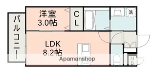 ラ シック菊陽Ⅳ【2階】の間取り