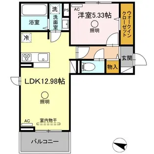 ビブロスポンテII【2階】の間取り