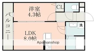 IMAX RESIDENCE大津【1階】の間取り