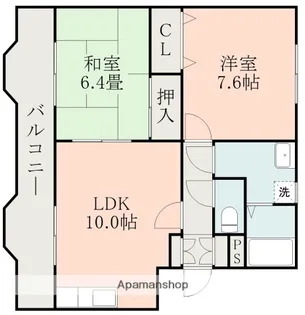 オーセンティック後藤【3階】の間取り