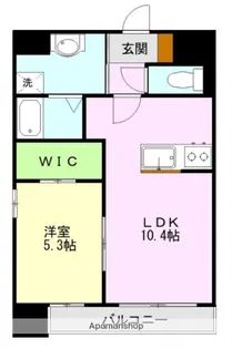 L.Aマンション原水【6階】の間取り