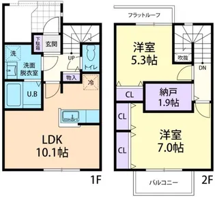 BLOOM ASO (ブルーム アソ) C【102号室】の間取り