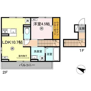 リバーオークスやまが【2階】の間取り